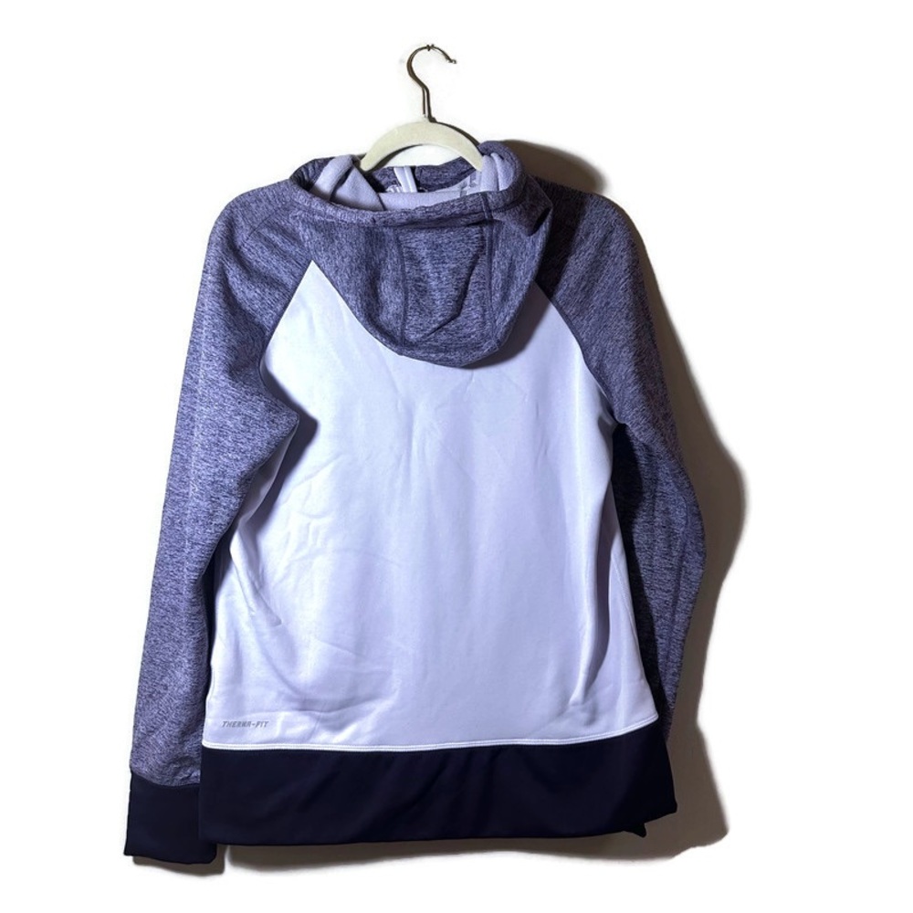 Nike Purple Lavender Therma-Fit Full Zip-Up Hoodie Women’s Large Thumbholes - Picture 2 of 8